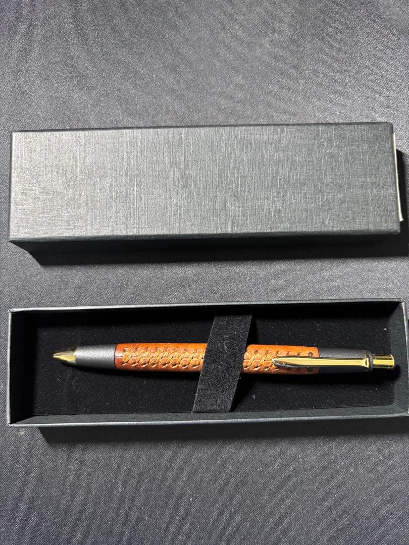 シックザール　プエブロコニャック　シャープペンシル　旧型　革軸ペン