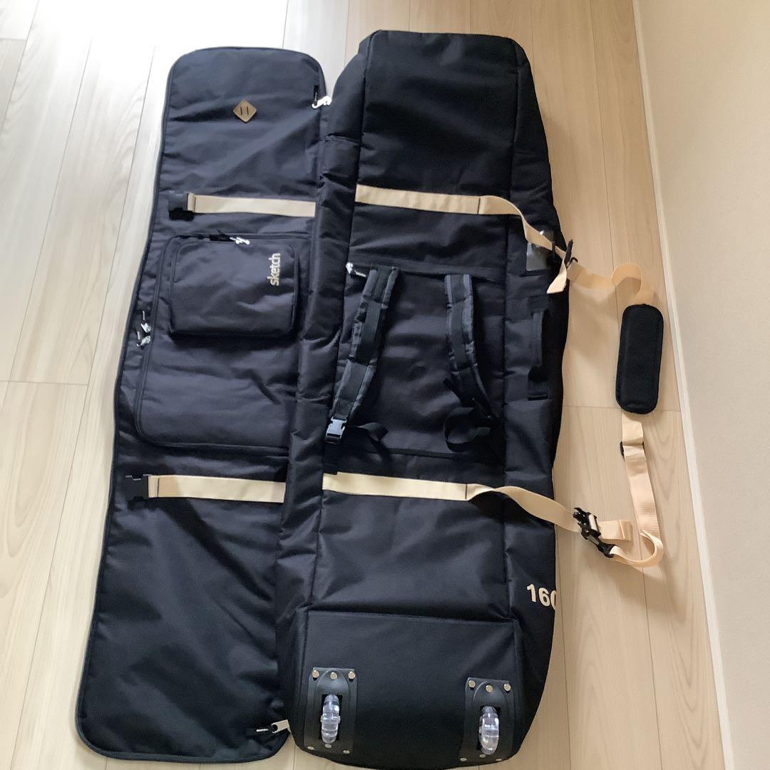 049 sketchウィーリー キャリースノーボードバッグキャスター160cm