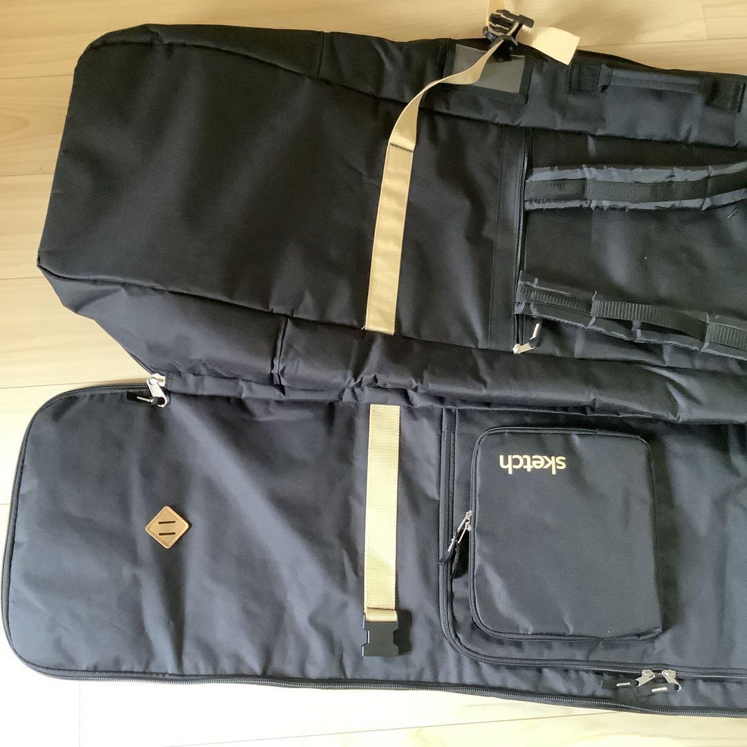 049 sketchウィーリー キャリースノーボードバッグキャスター160cm