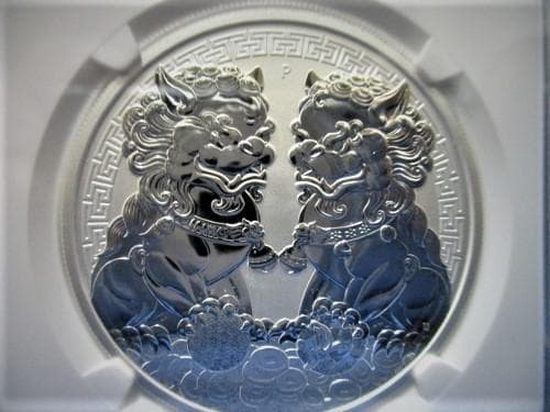 金運アップ！高鑑定付き　2020年P　オーストラリア　ダブルヒキュウ銀貨