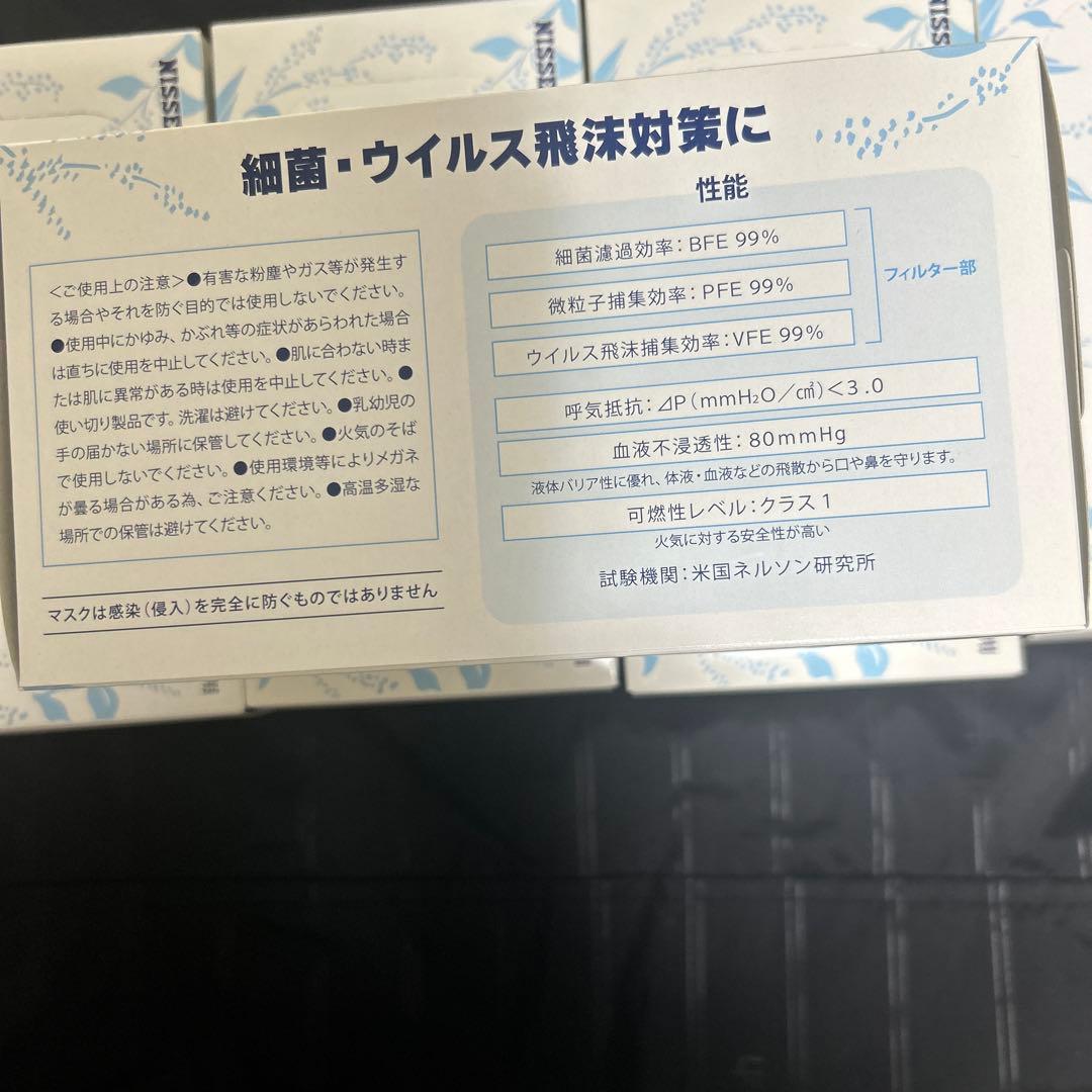Nisselon あおもり藍 サージカルマスク 5個セット