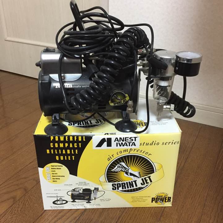 アネスト岩田エアーコンプレッサー  #殆ど使わず放置してました
