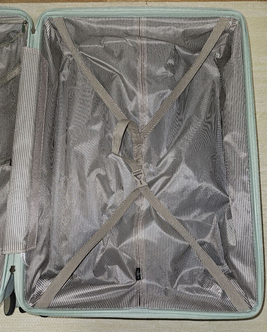 キャリーバッグ　Lサイズ　グリーングレー 大容量 静音 超軽量