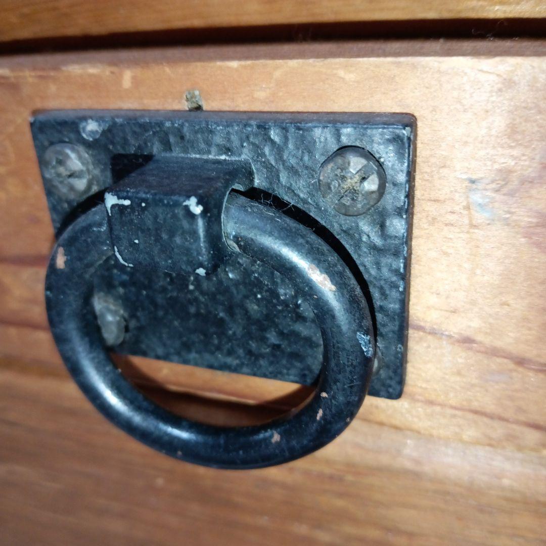 デコイ木製ボックス　年代物　木箱　おもちゃ箱　カントリー　道具入れ