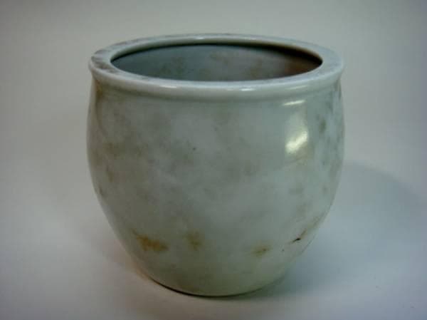 火入■古い白磁の火入れ 煙草盆 手あぶり 古い手炉 火鉢 時代物 骨董 古美術■