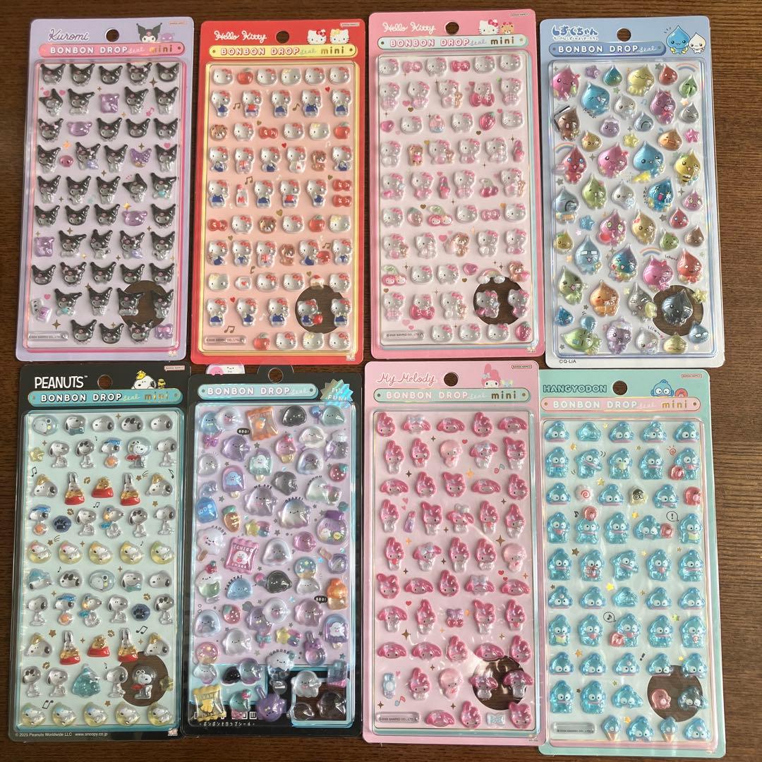 新品未開封　正規品　ボンボンドロップシール　キティ　スヌーピー　マイメロ　クロミ