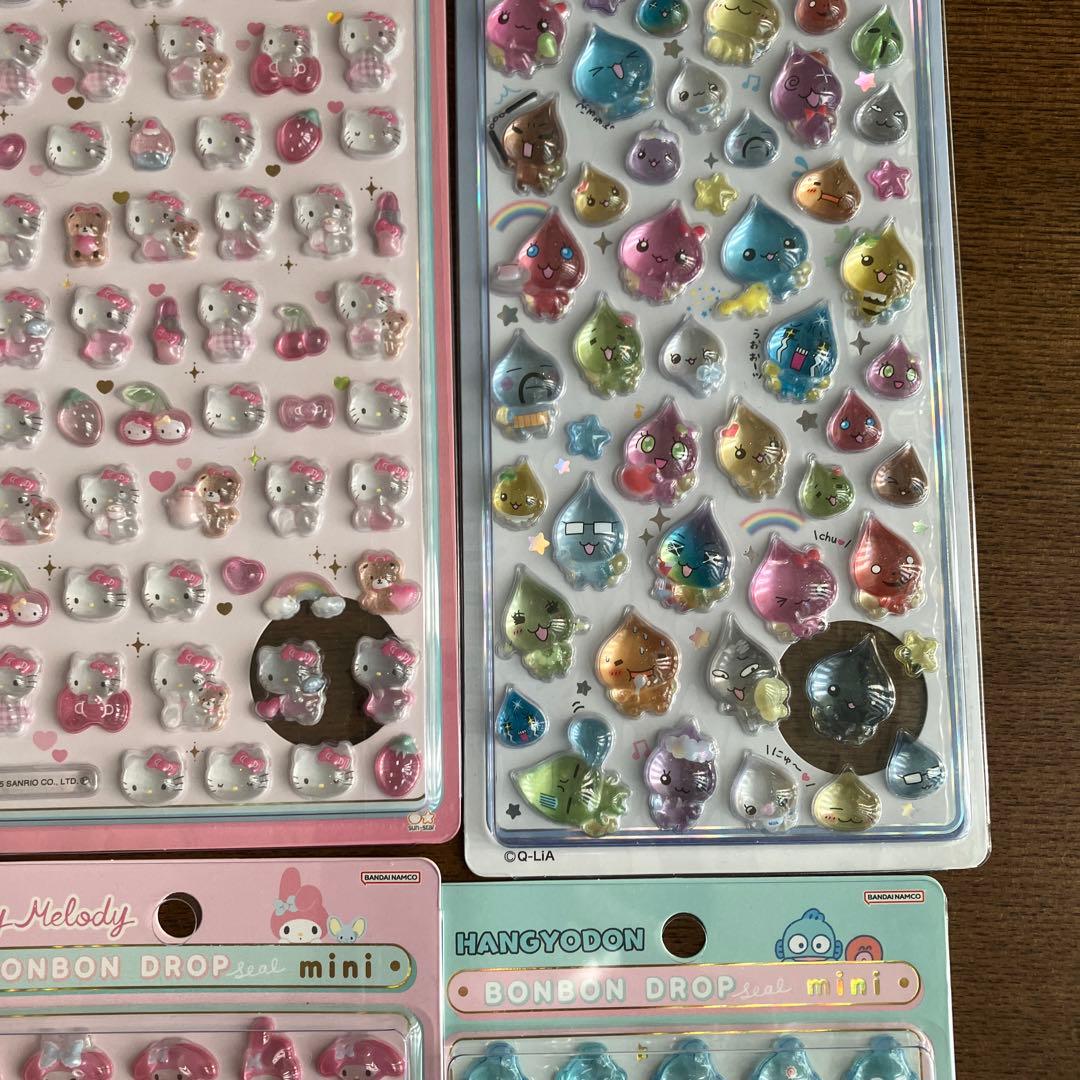 新品未開封　正規品　ボンボンドロップシール　キティ　スヌーピー　マイメロ　クロミ