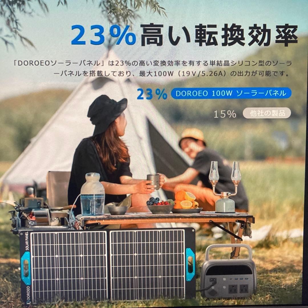 ソーラーパネル 100W 太陽光 ソーラーチャージャー 折り畳 防災　送料込み