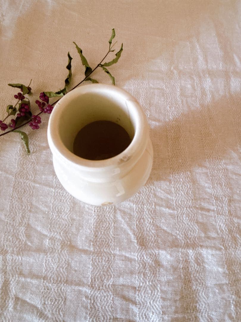 フランスアンティーク　K&G Lunéville マスタードポット①