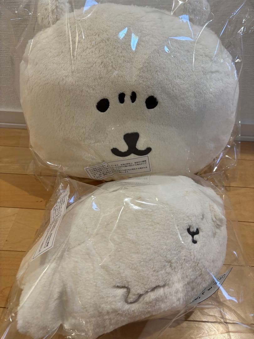 ナガノキャラクターズ　ふわもち　くまだらけ　ぬいぐるみくじ　溶ける　クッション