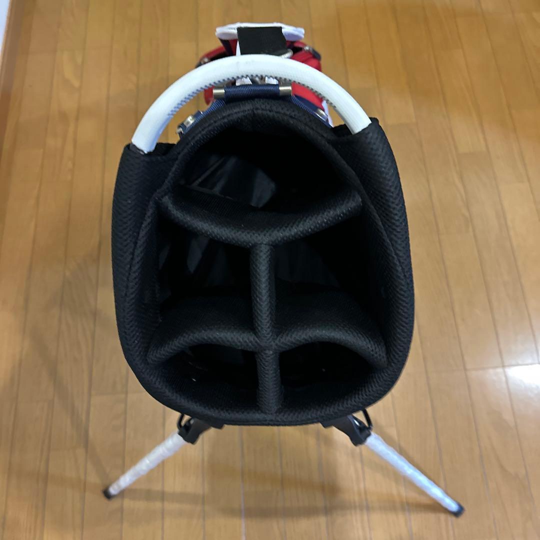 oclunk 軽量撥水ゴルフバッグ 9.0型 RD×WH