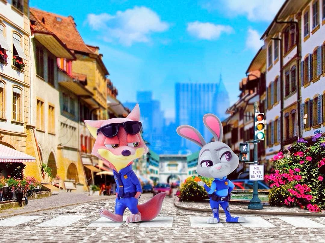 ズートピア Fluffy Puffy ニック ＆ ジュディ ポリスコスチューム