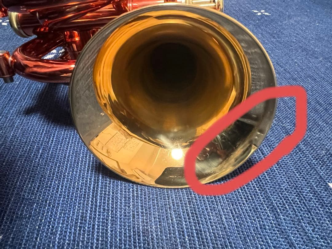 ジュピターポケットトランペットJPT-416　ケース・マウスピース付き