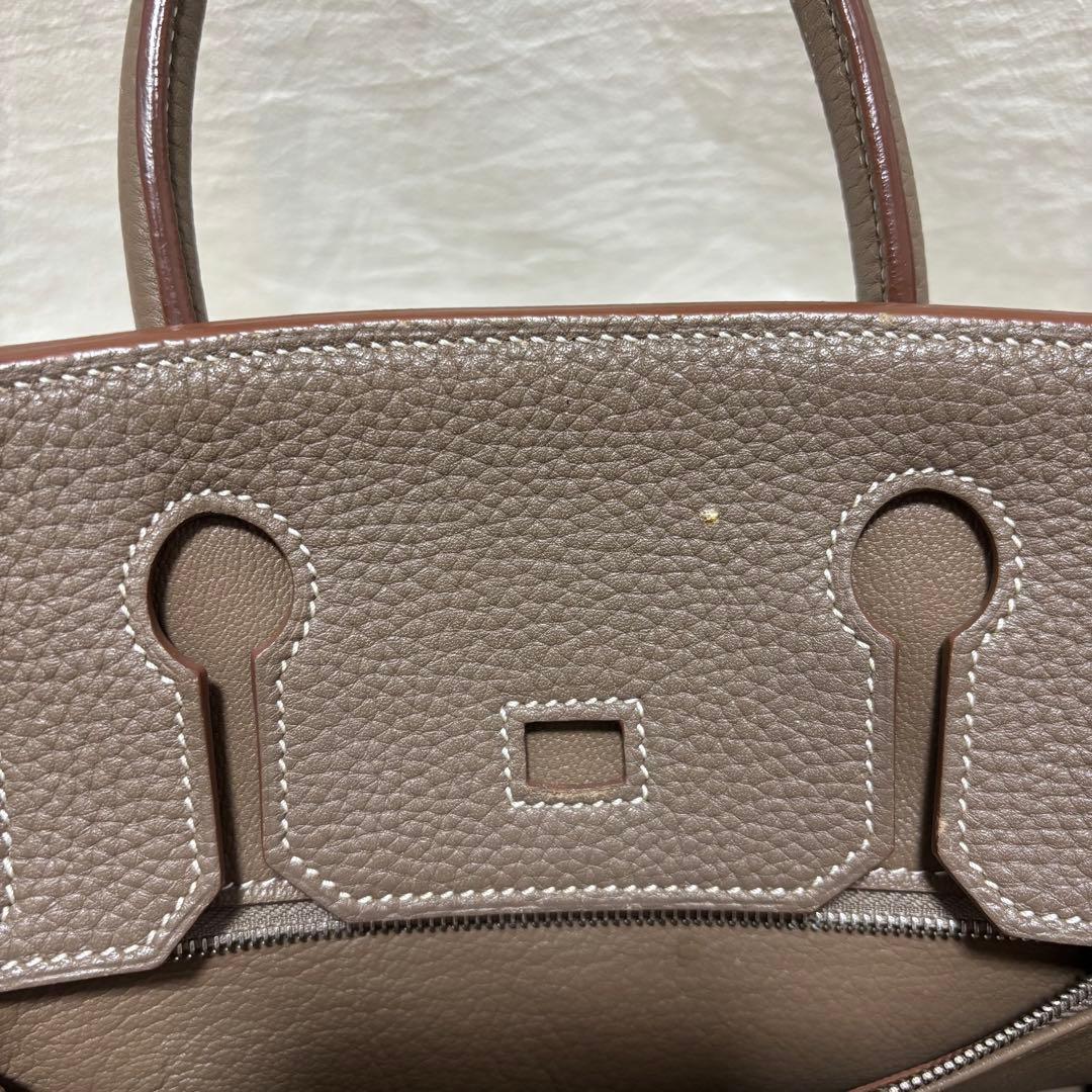 ハンドバック グレージュ エトゥープ 30