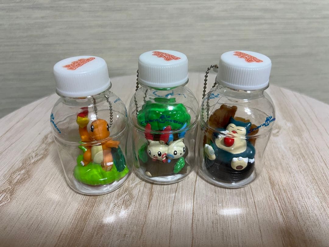 ポケモン キャラボトリン ヒトカゲ プラスル マイナン カビゴン 3点セット