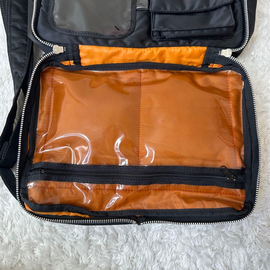 PORTER ポーター　タンカー　新型　二層式　ショルダー　バッグ　ブラック