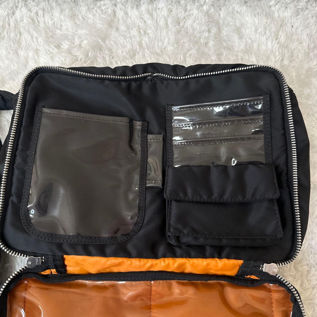 PORTER ポーター　タンカー　新型　二層式　ショルダー　バッグ　ブラック