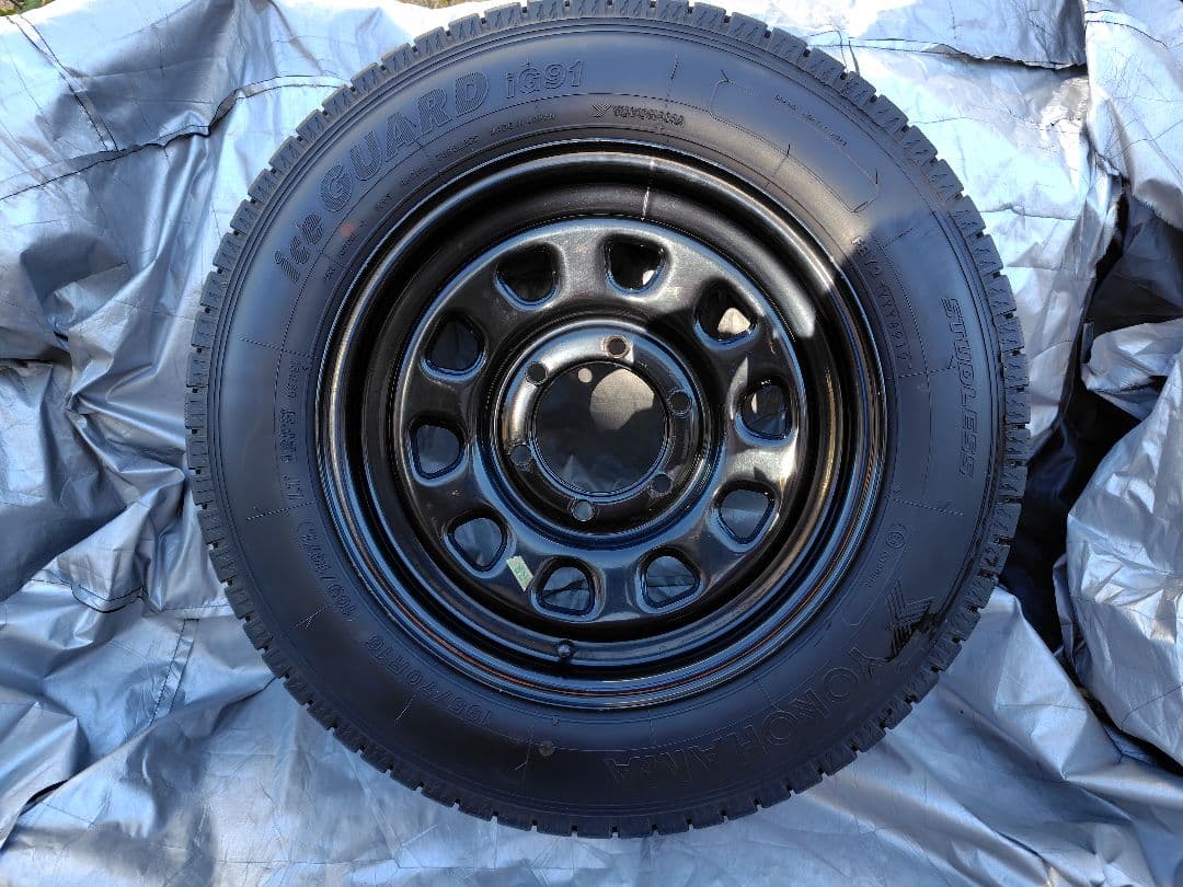 ハイエース/カムロード 16インチ鉄ホイール＋ヨコハマスタッドレス 4本セット