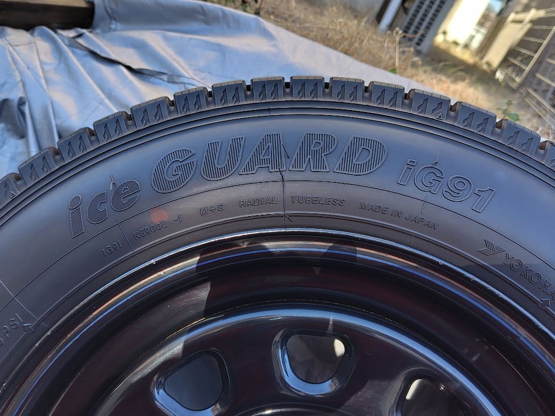 ハイエース/カムロード 16インチ鉄ホイール＋ヨコハマスタッドレス 4本セット