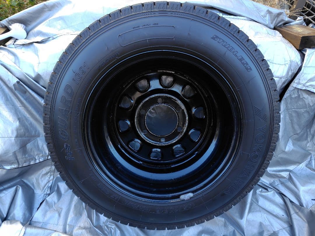 ハイエース/カムロード 16インチ鉄ホイール＋ヨコハマスタッドレス 4本セット