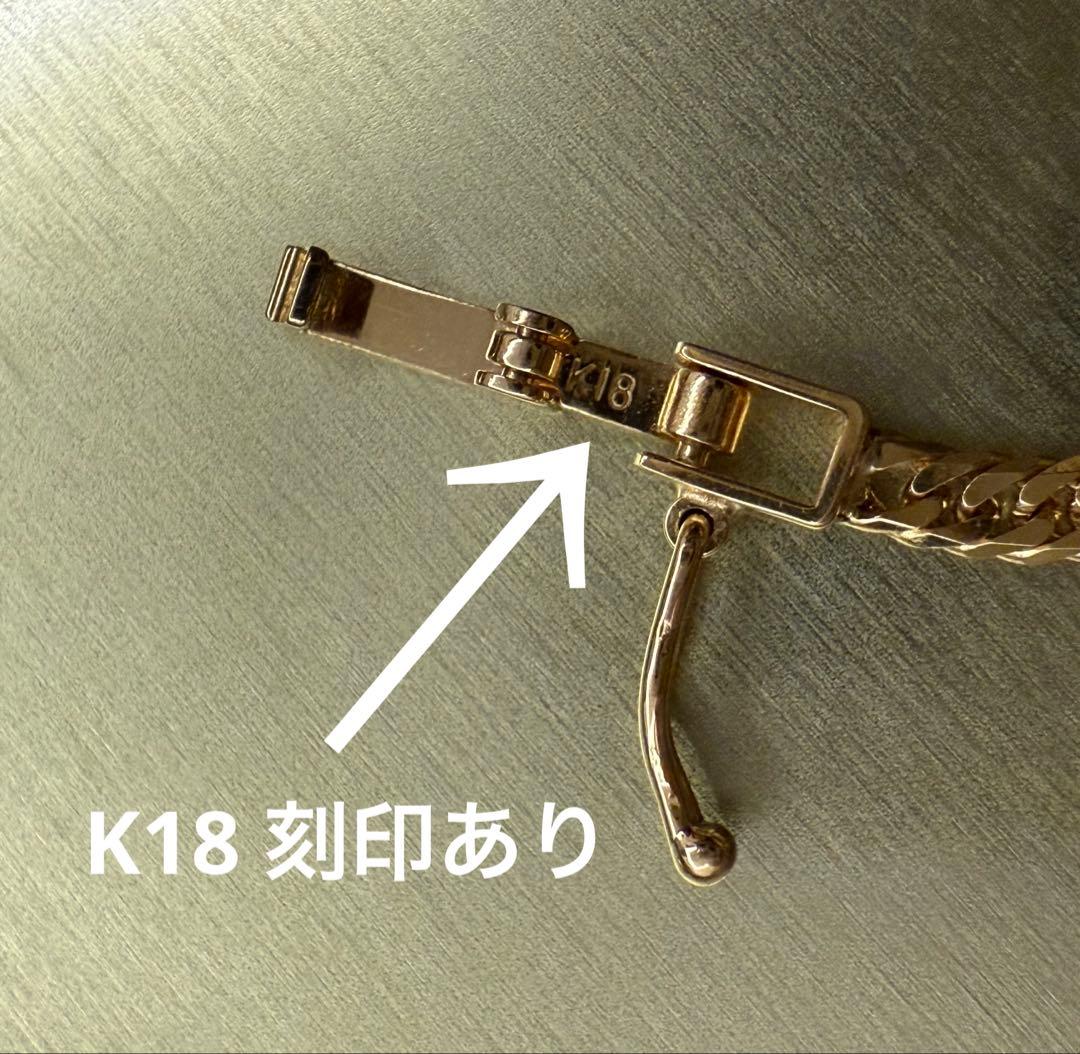 きむページ　K18 喜平　6面　アンクレット 23cm 5.14g