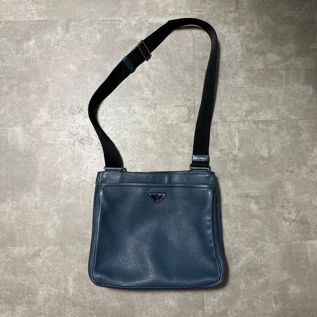 【最終値下】プラダ ショルダーバッグ VA1034 オルトレマーレブルー レザー