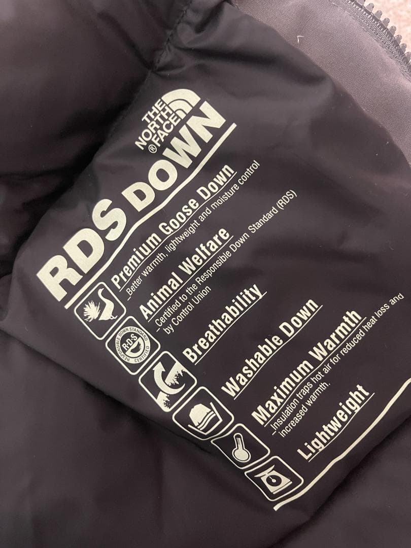 新品　韓国限定ノースフェイス グースダウンジャケット グレー 高級色 メンズ S