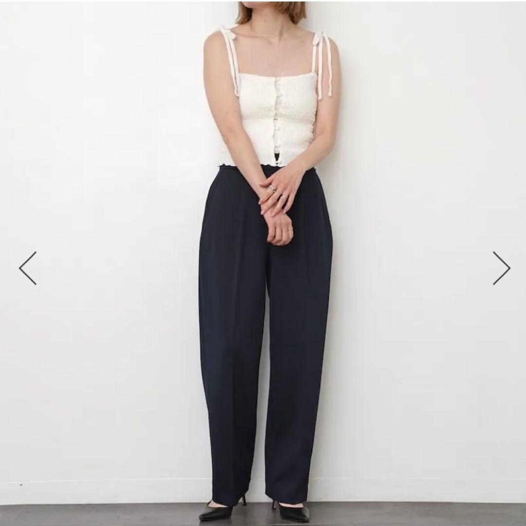 【新品】 PHEENYフィーニ Cotton shirring camisole