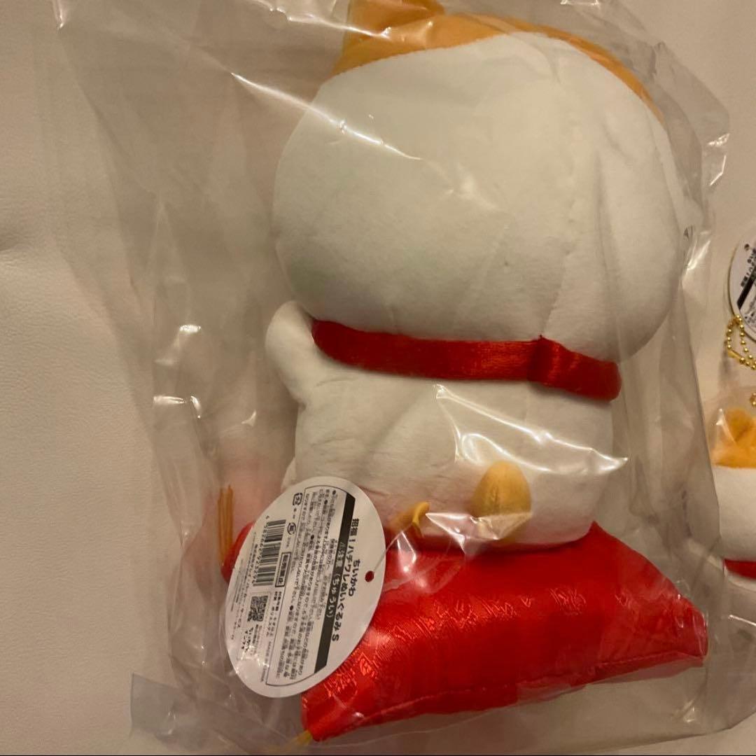 ちいかわ 招福！ハチワレ招き猫 ぬいぐるみ＆マスコット 2点セット