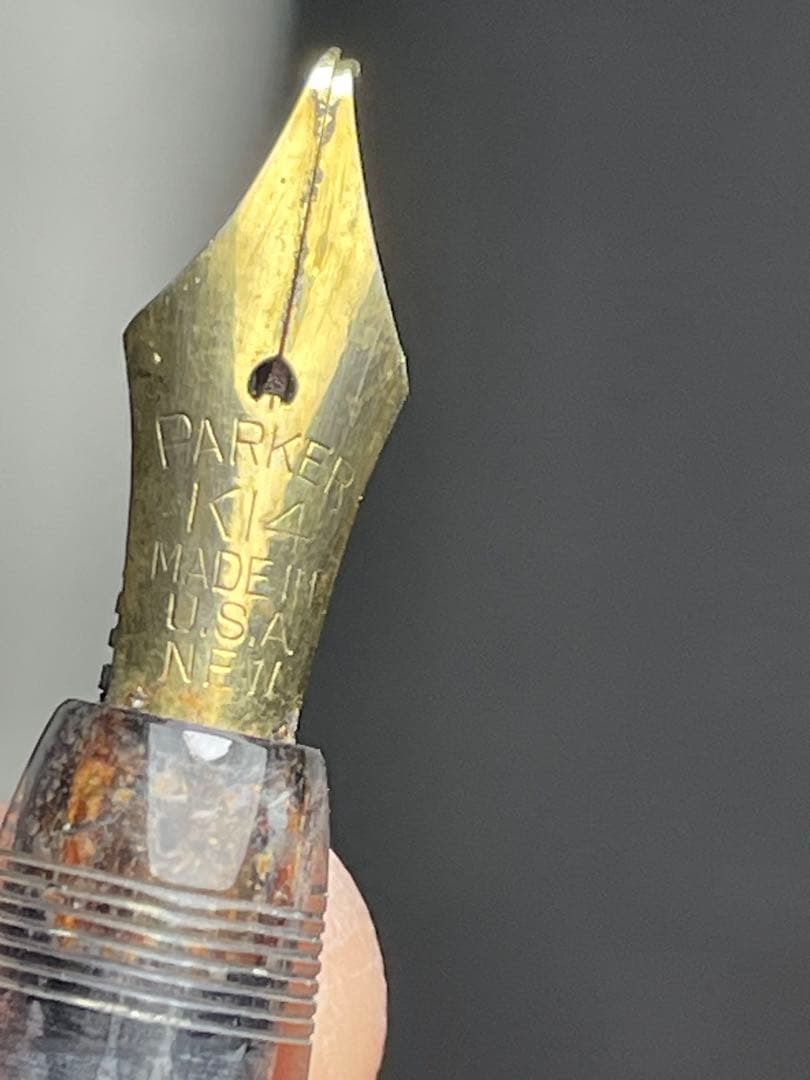 USA製PARKER パーカー 万年筆 K14金　ゴールドペン先 現状品