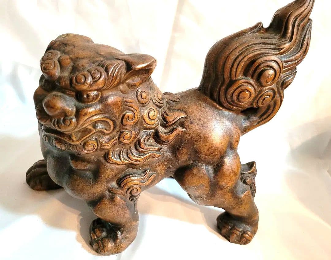 ヴィンテージ品　 ブロンズ獅子 置物