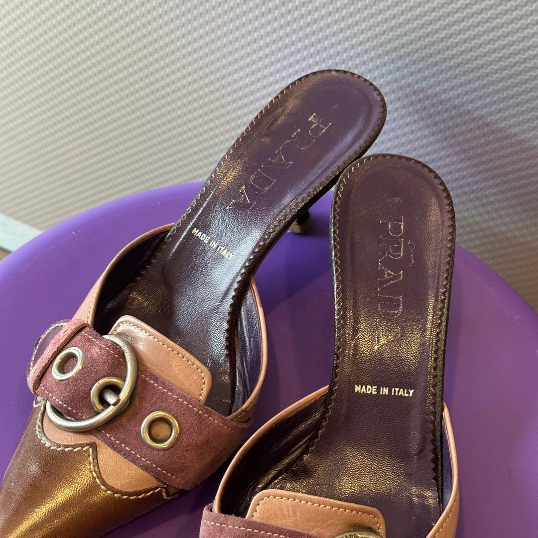 PRADA プラダ ポインテッドトゥミュール