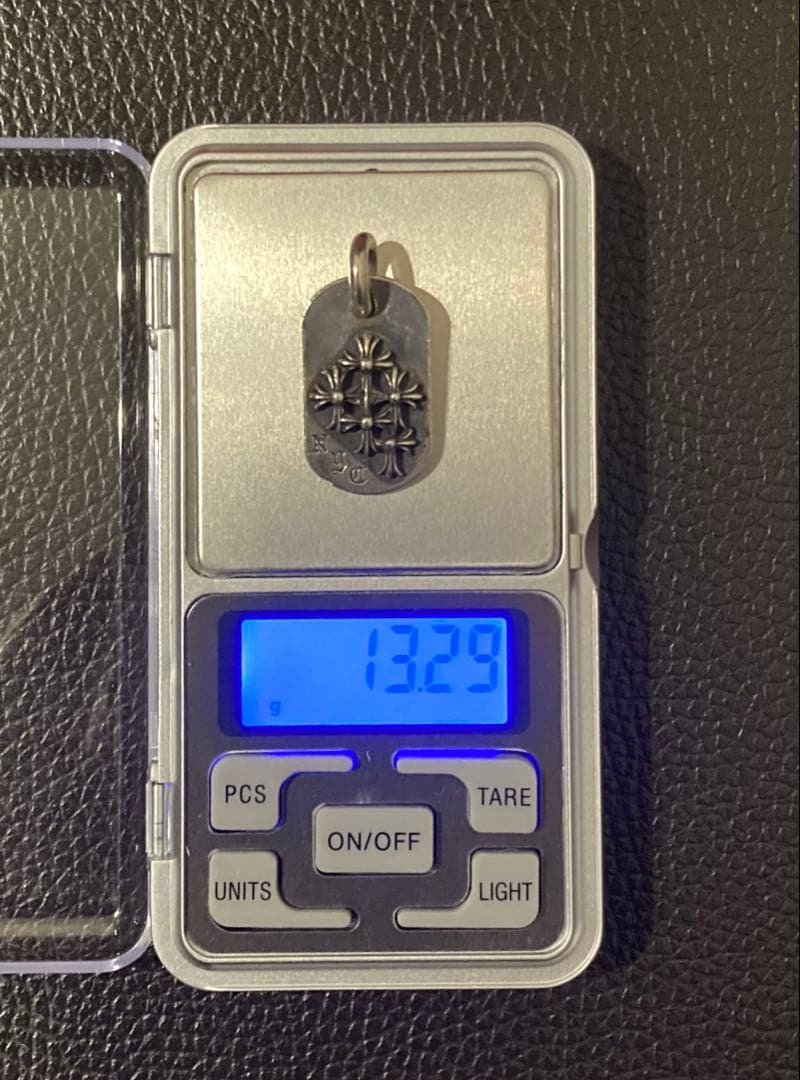 クロムハーツ レイズドドッグタグ NYC限定チャーム シルバーネックレス