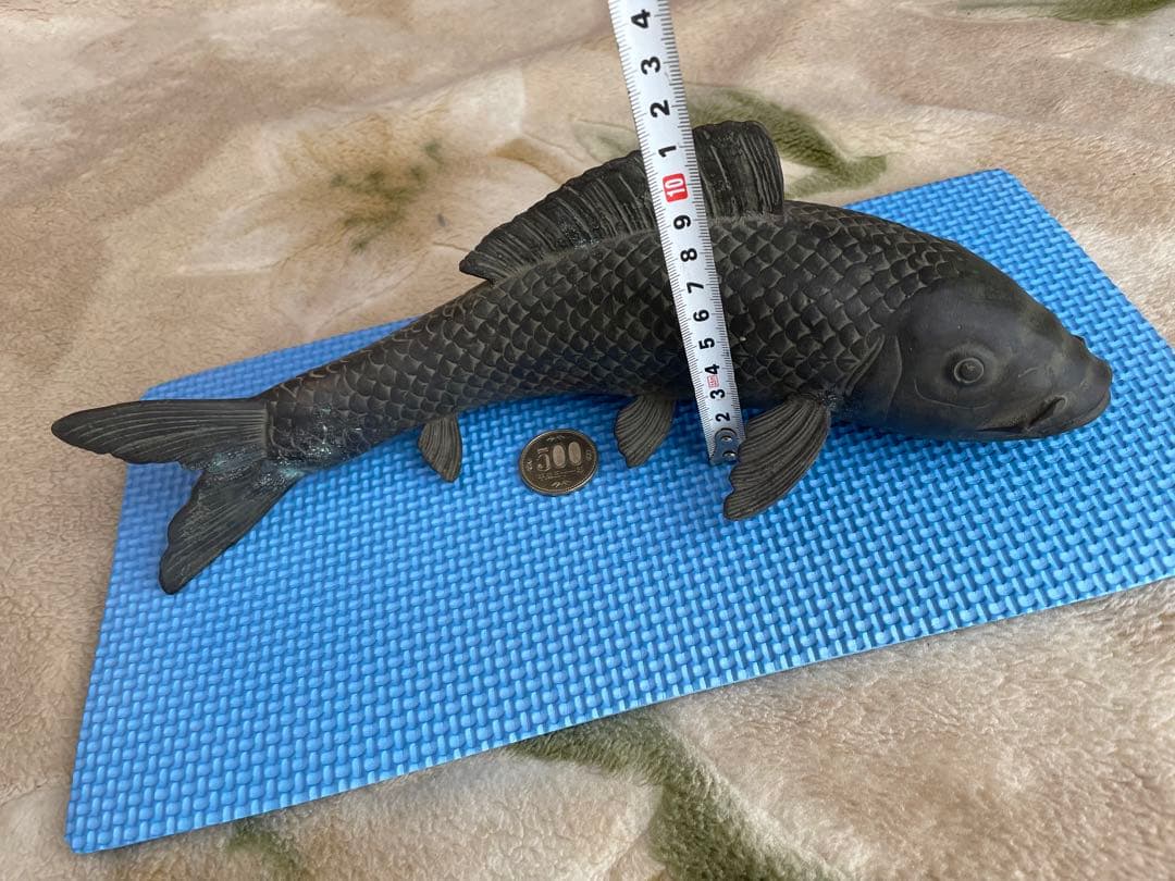 鯉の置物 銅製 旧家蔵出 江戸？〜明治頃