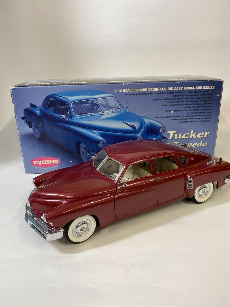 ジャンク品 京商 1/18 1948年式タッカー・トーピード ダイキャスト