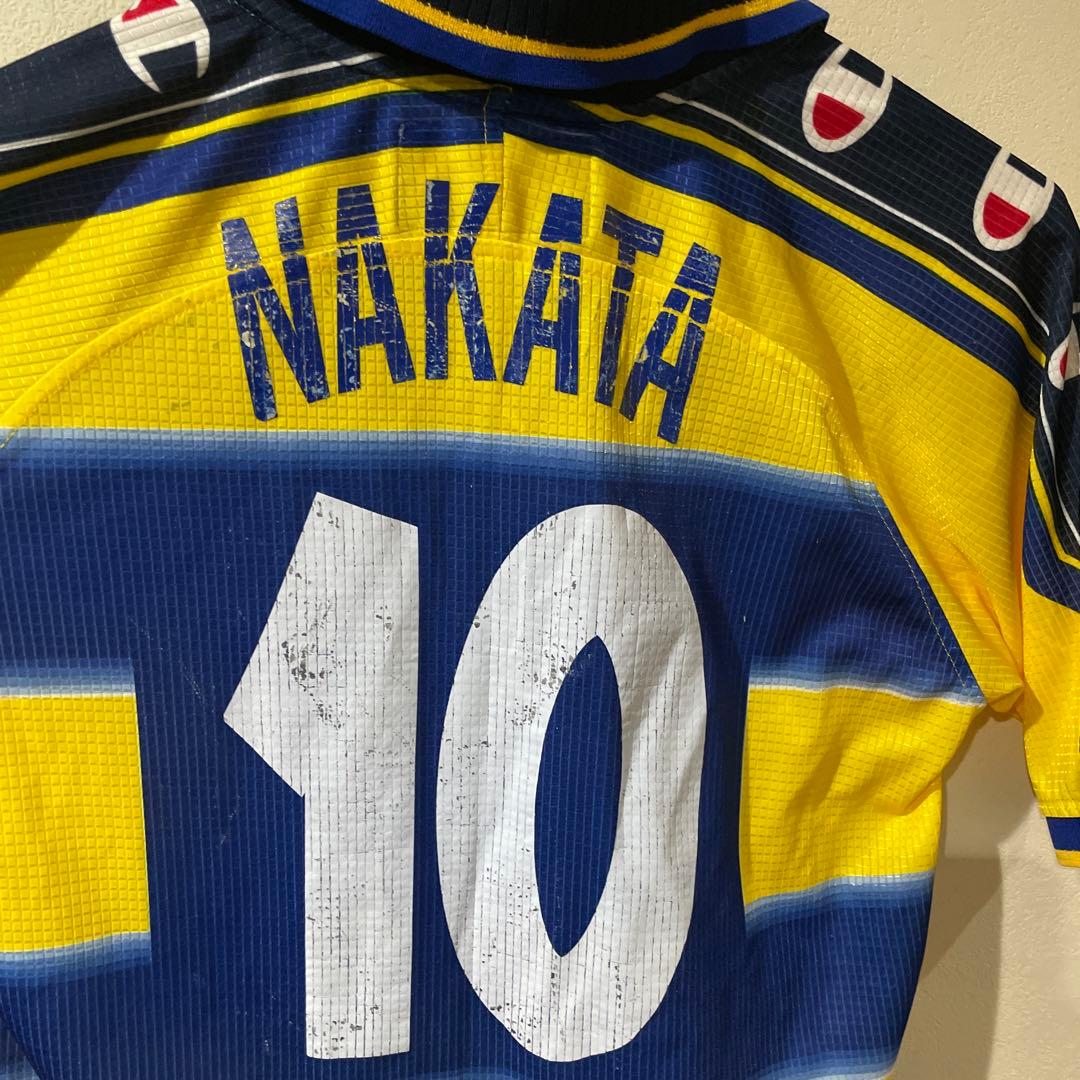 中田英寿 パルマ 01-02 ユニフォーム チャンピオン製 イタリア製 サッカー