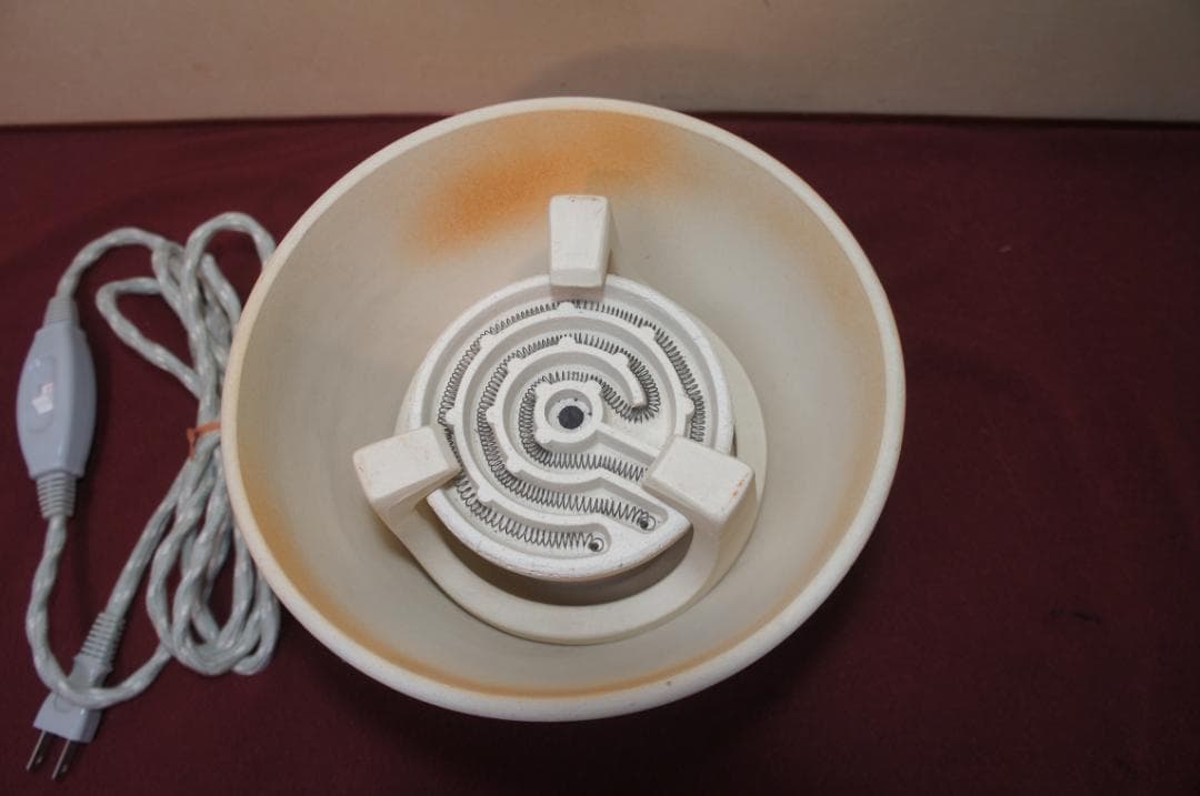 ☆瓶掛け 手あぶり 卓上火鉢 電熱器 送料込み