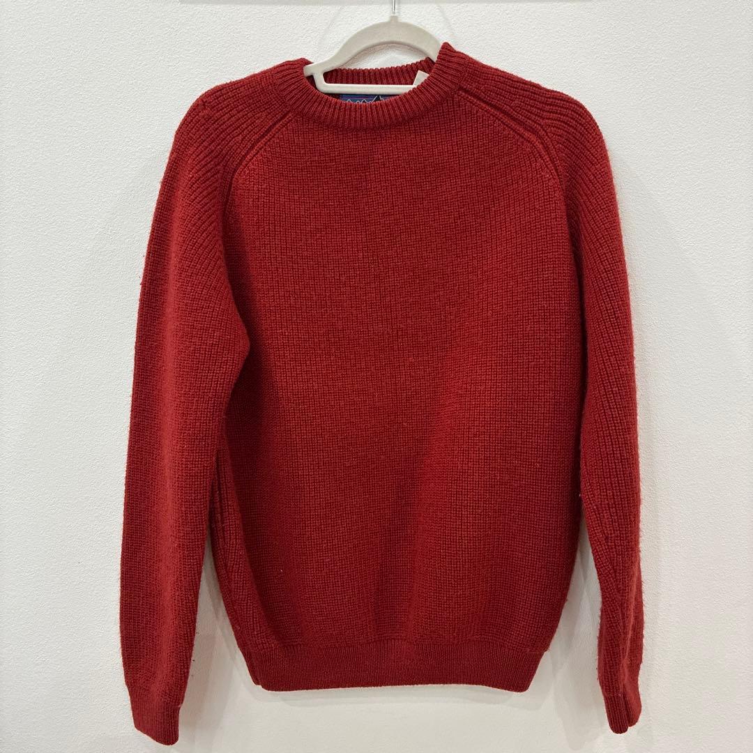 patagonia 赤 ラグランスリーブ ニットセーター