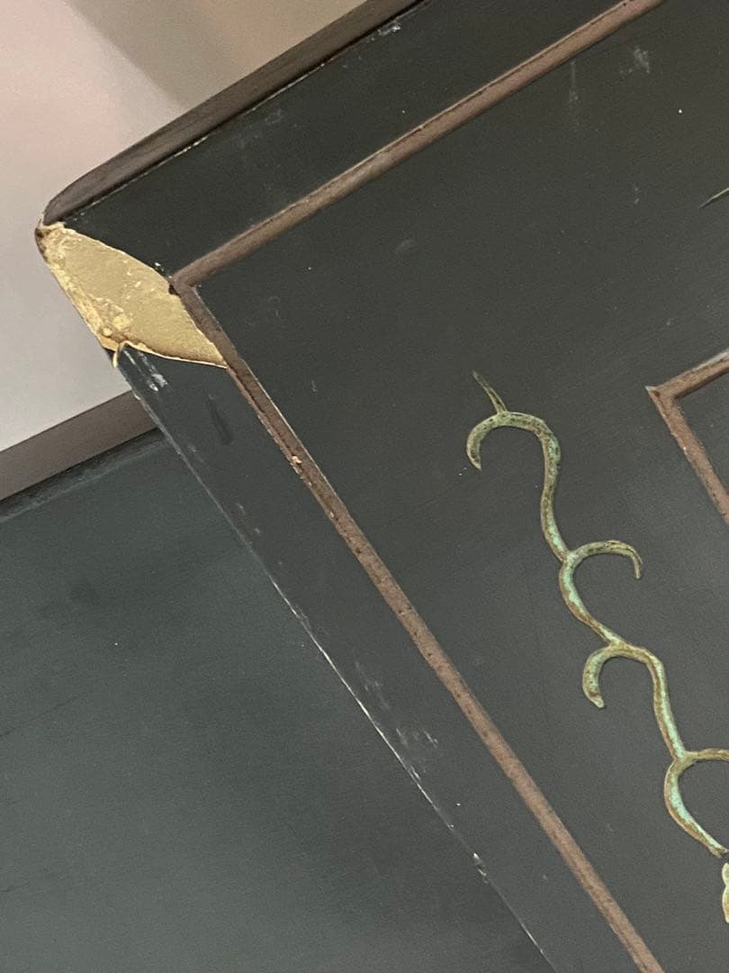 2802❣️ 中国　金屏風　アンティーク