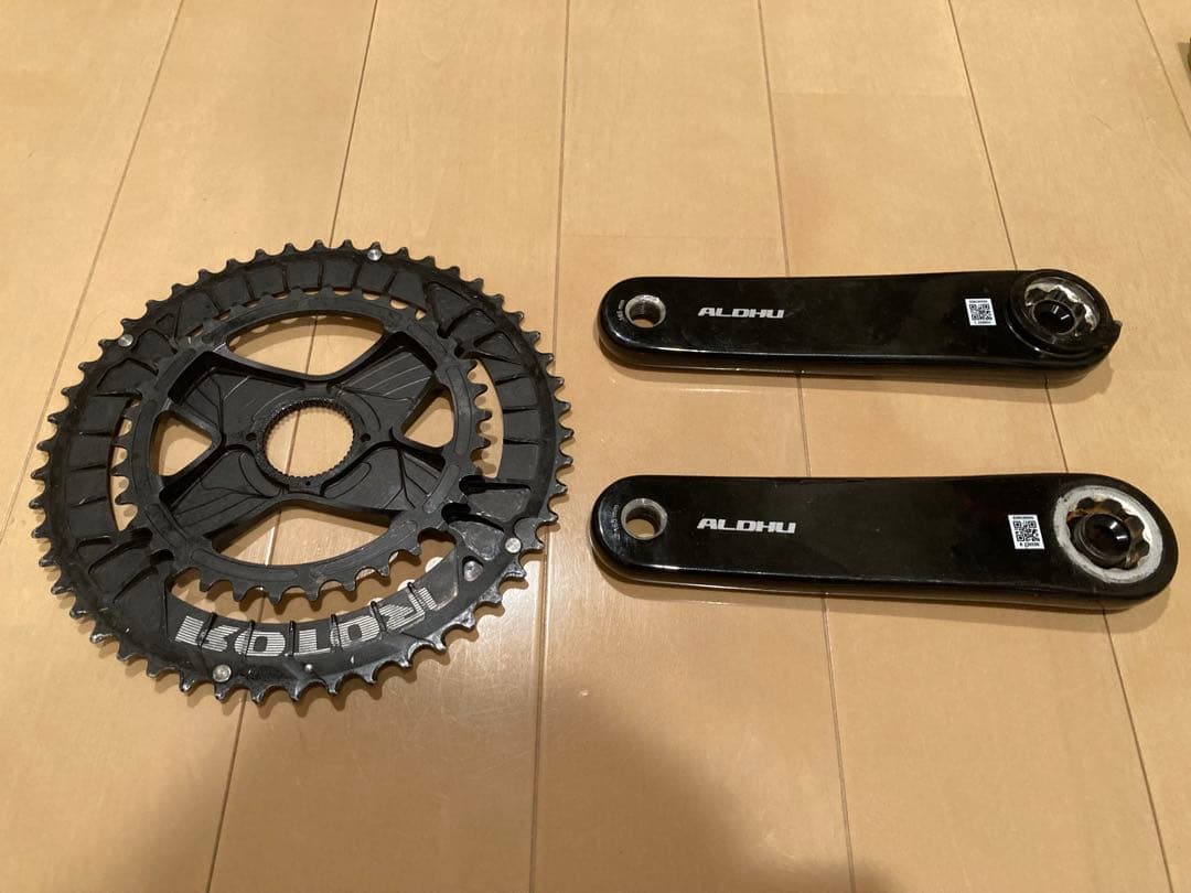 ROTOR ALDHU カーボンクランクアーム 165mm+付属品多数