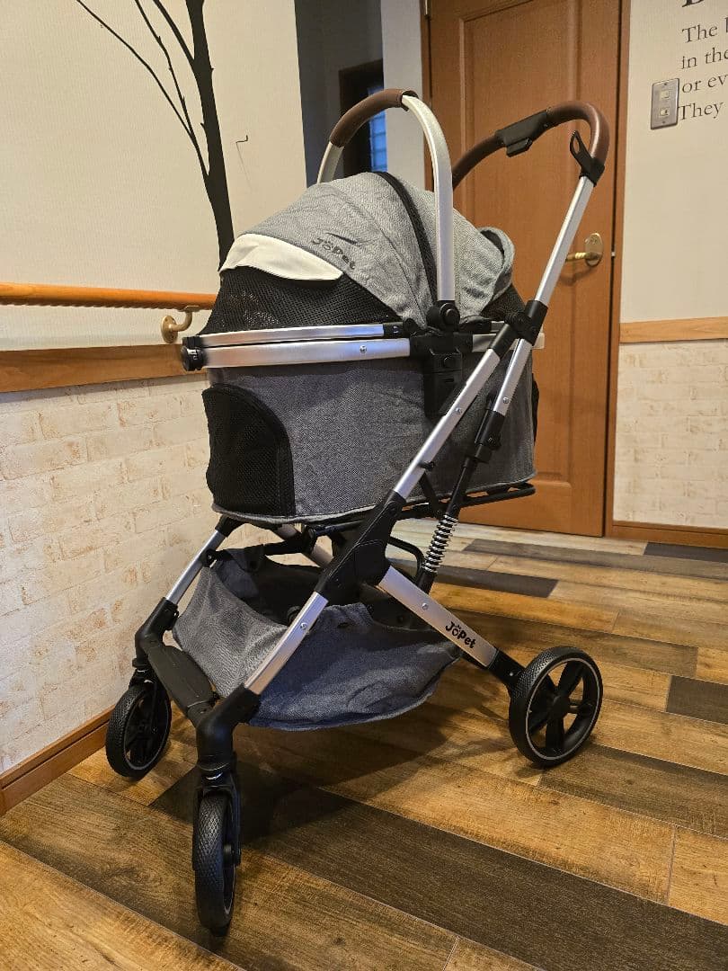 ペットカート グレー 小、中型犬用 新品 未使