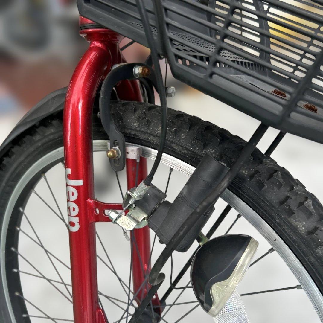 Jeep ジュニアバイク 赤24インチ