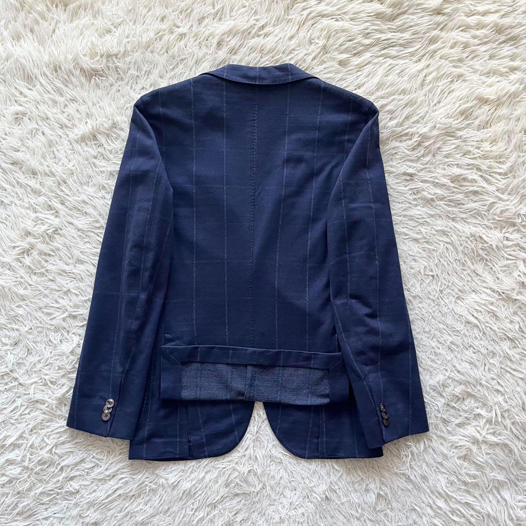 <美品>BOGLIOLI dover ネイビー シルク ジャケット サイズ44
