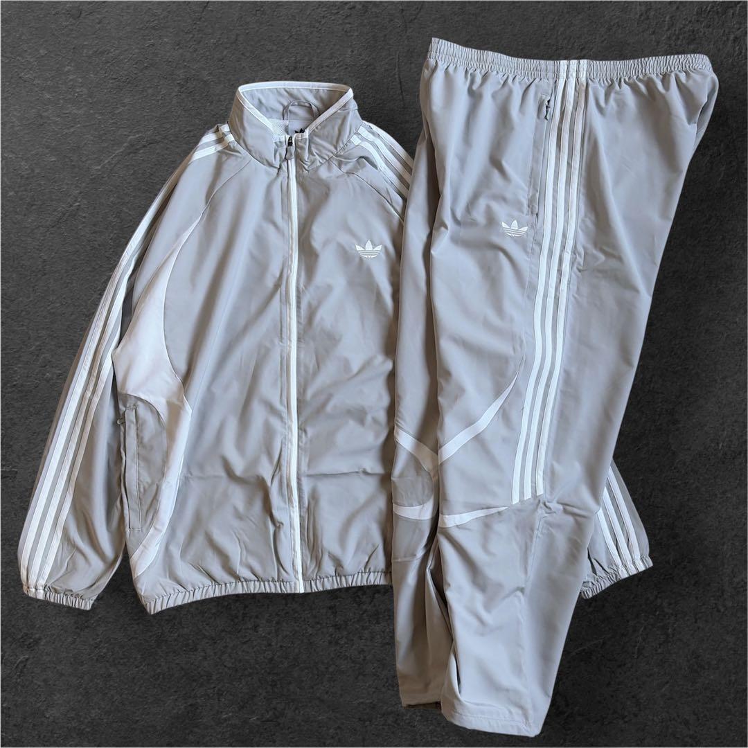 新品 adidas Originals トラックジャケット セットアップ グレー