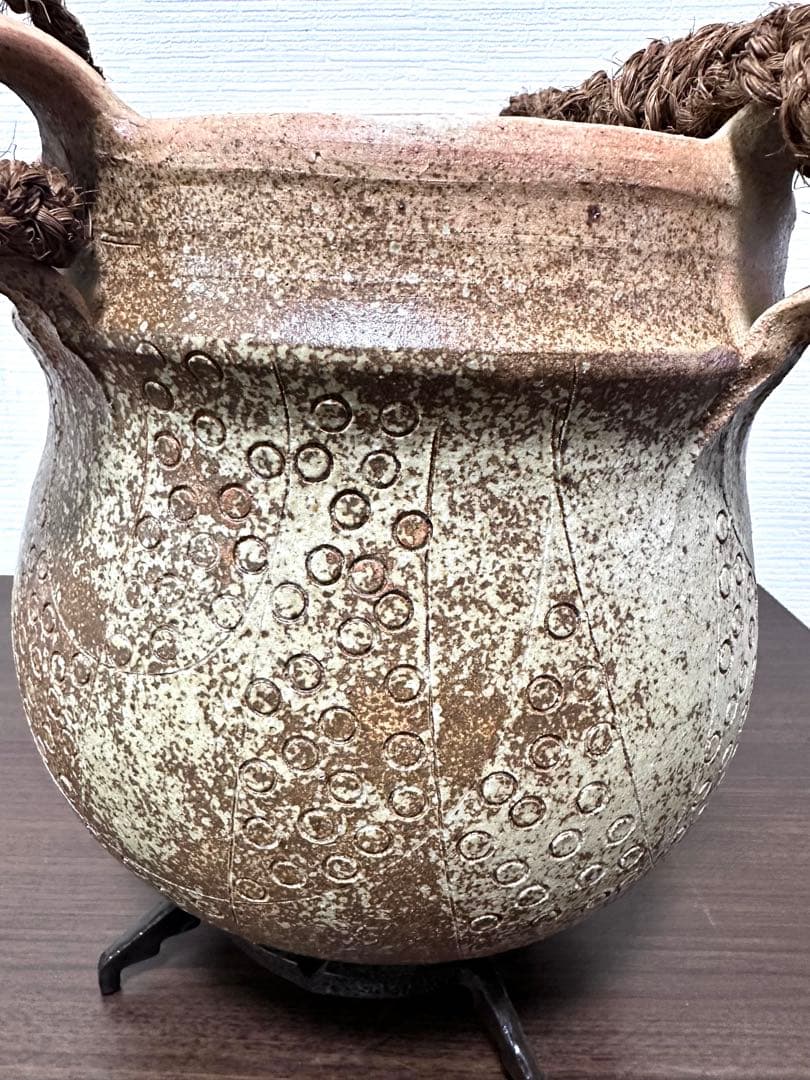 GerdKnapper ゲルトクナッパー 吊花入　１９７９年作　益子焼　真作保証