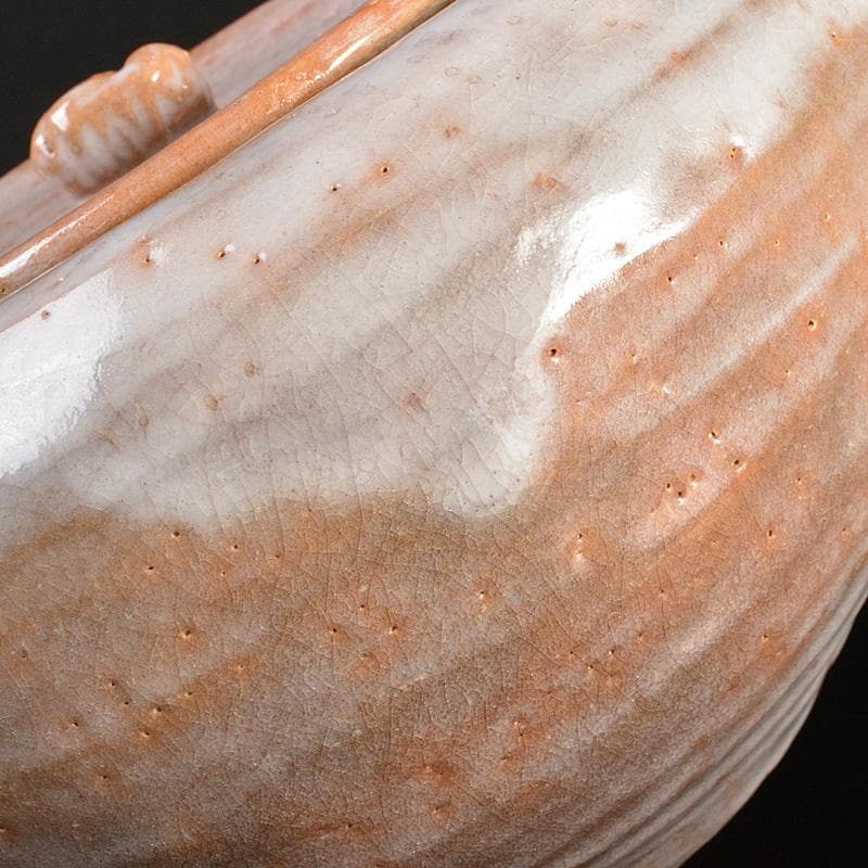 茶道具　印南窯　井上方竹造　瓢箪　水指　共布　堀内宗完極め箱　M R6801