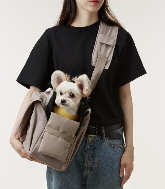 【タグ付新品】my fluffy ペットキャリーバッグ ベージュ