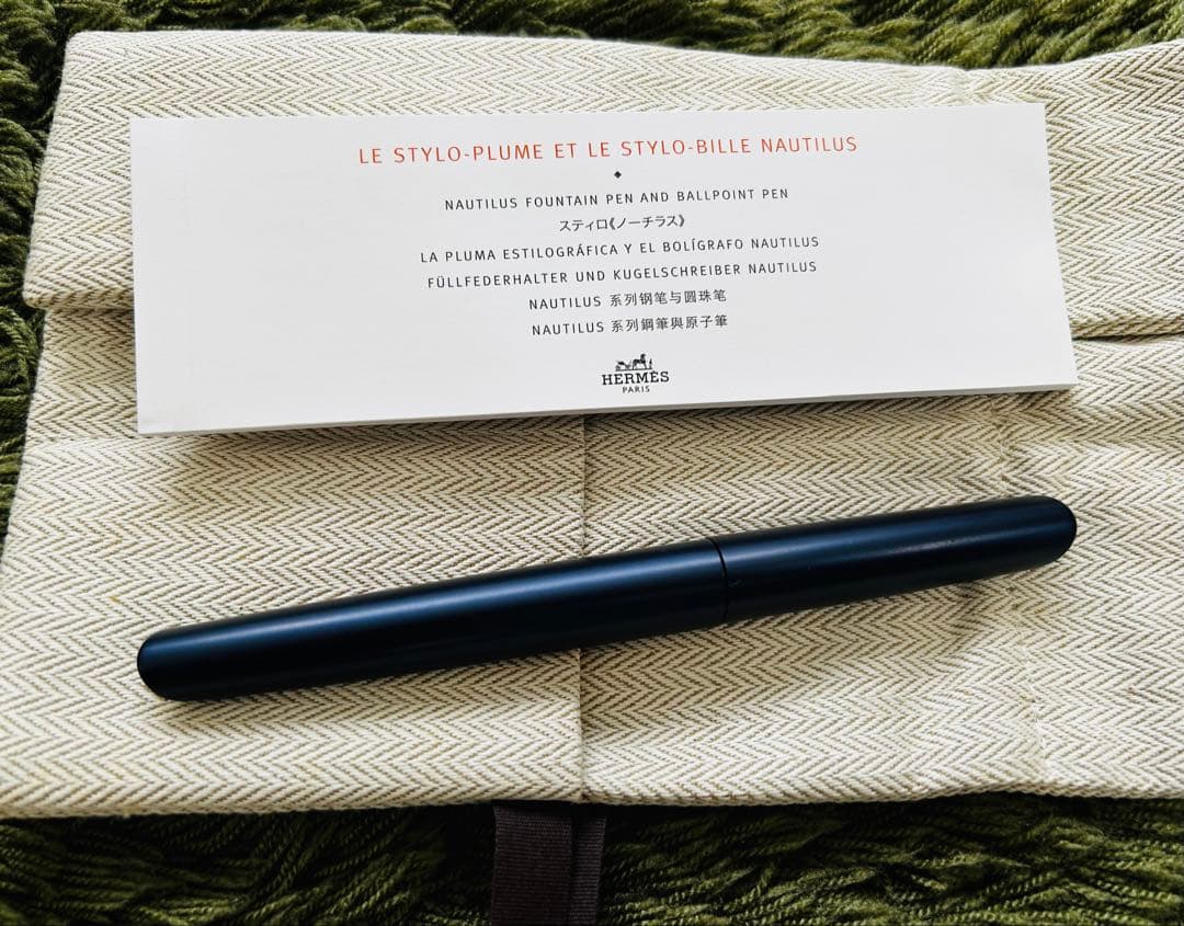 【新品未使用】HERMES エルメス ノーチラス ボールペン ブルー