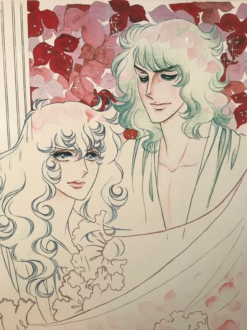 池田理代子「はるかな想い」ミクスドメディア直筆サイン・エディション・作品保証書有