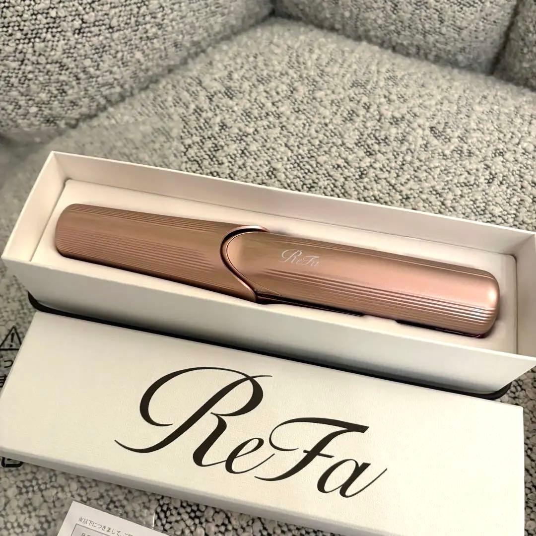 【未使用】ReFa フィンガーヘアアイロン ローズゴールド